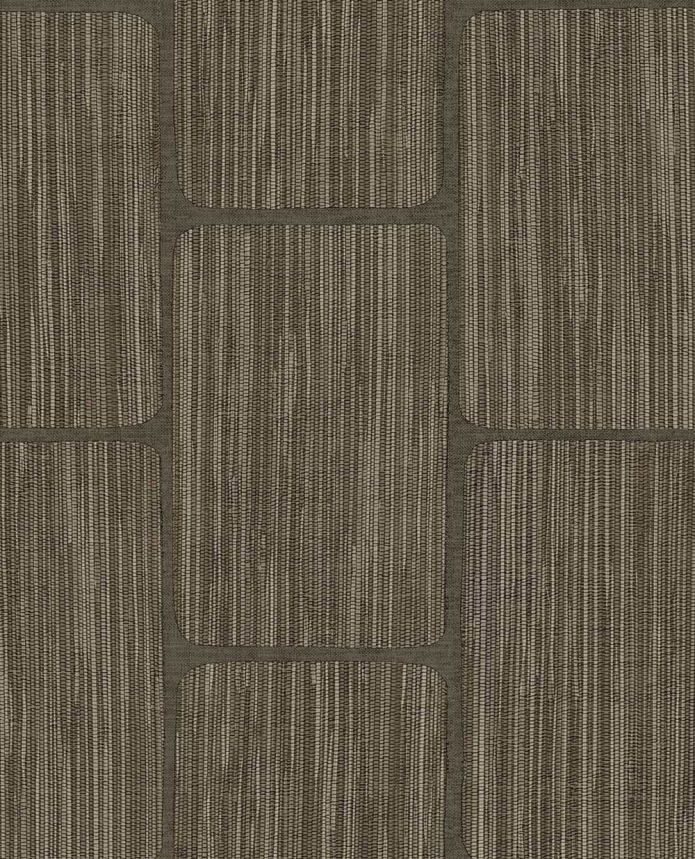 Geometrische Tapete, braun, 363250, Calm Crafted, Eijffinger