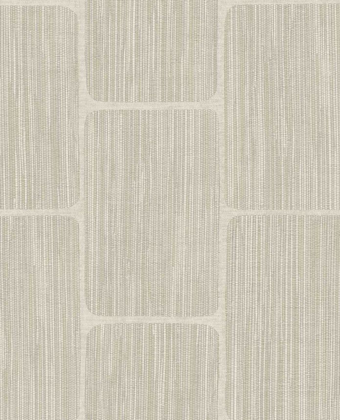 Geometrische Tapete, cremegrau, 363252, Calm Crafted, Eijffinger