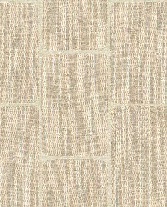 Geometrische Tapete, beige, 363253, Calm Crafted, Eijffinger