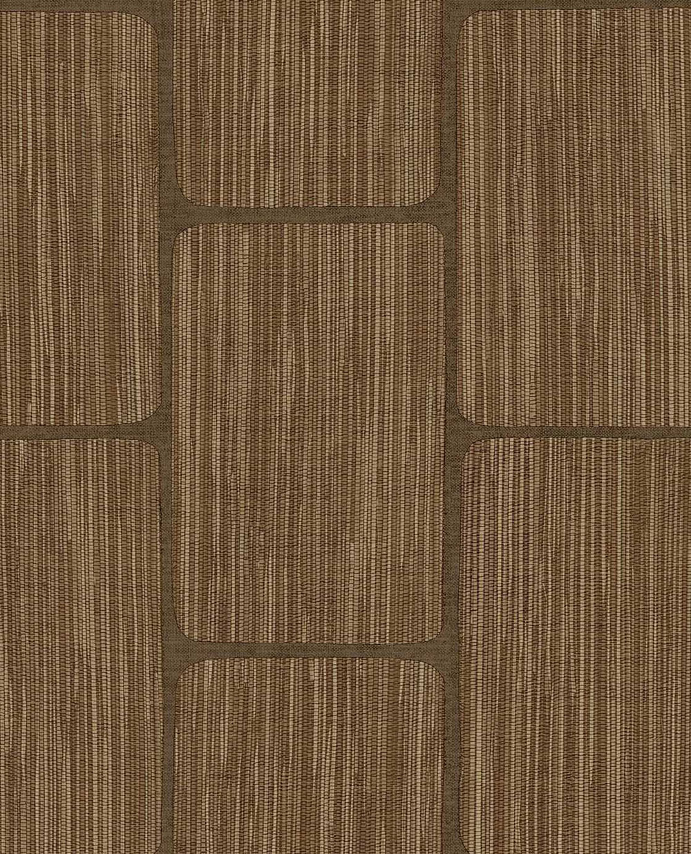 Geometrische Tapete, rotbraun, 363256, Calm Crafted, Eijffinger