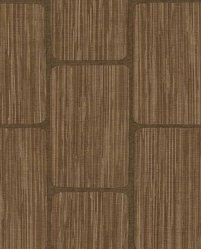 Geometrische Tapete, rotbraun, 363256, Calm Crafted, Eijffinger
