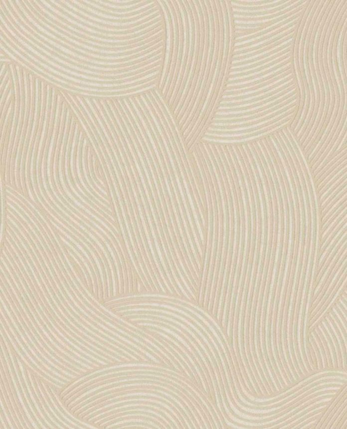 Tapete, beige, Wellen, 363273, Calm Crafted, Eijffinger