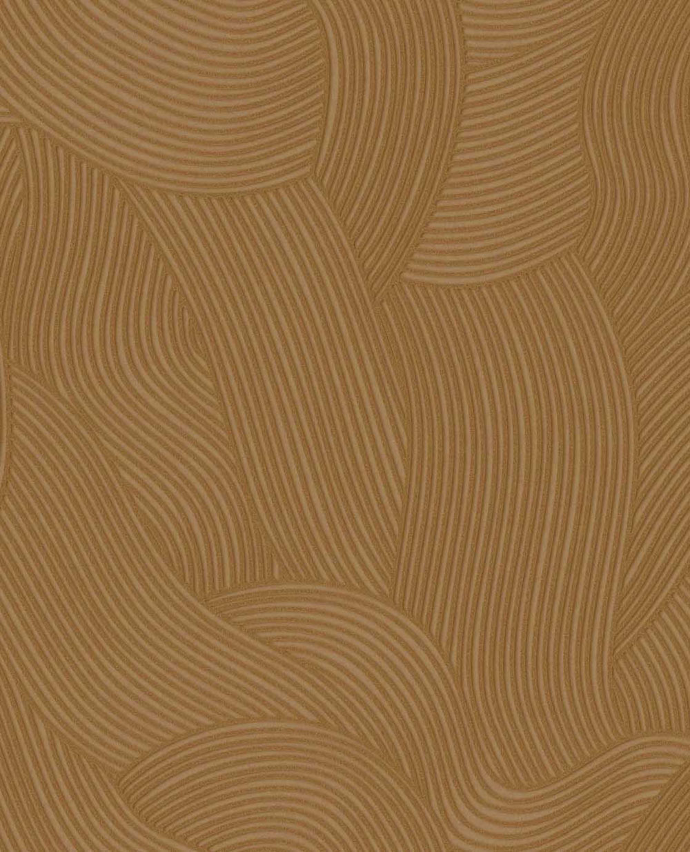 Tapete, orange-braun, Wellen, 363275, Calm Crafted, Eijffinger