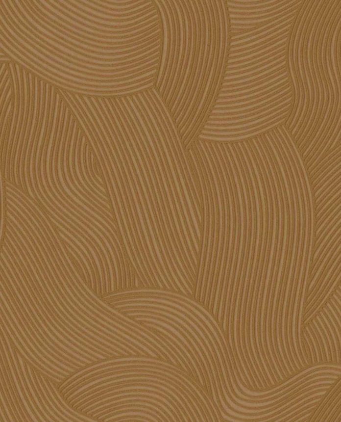 Tapete, orange-braun, Wellen, 363275, Calm Crafted, Eijffinger