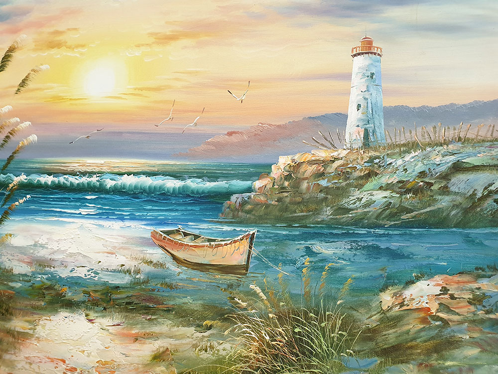 Fototapeten nach Maß, Leuchtturm und Meer, 10200, Vavex