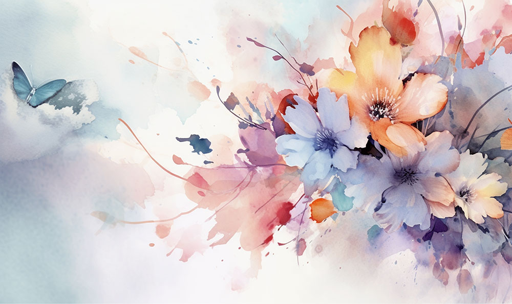 Fototapeten nach Maß, Blumen, 10205, Vavex