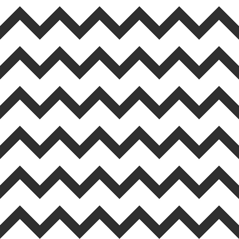 Vliestapete für die Wand, schwarz-weißes Zickzackmuster 139115, Black & White, Esta
