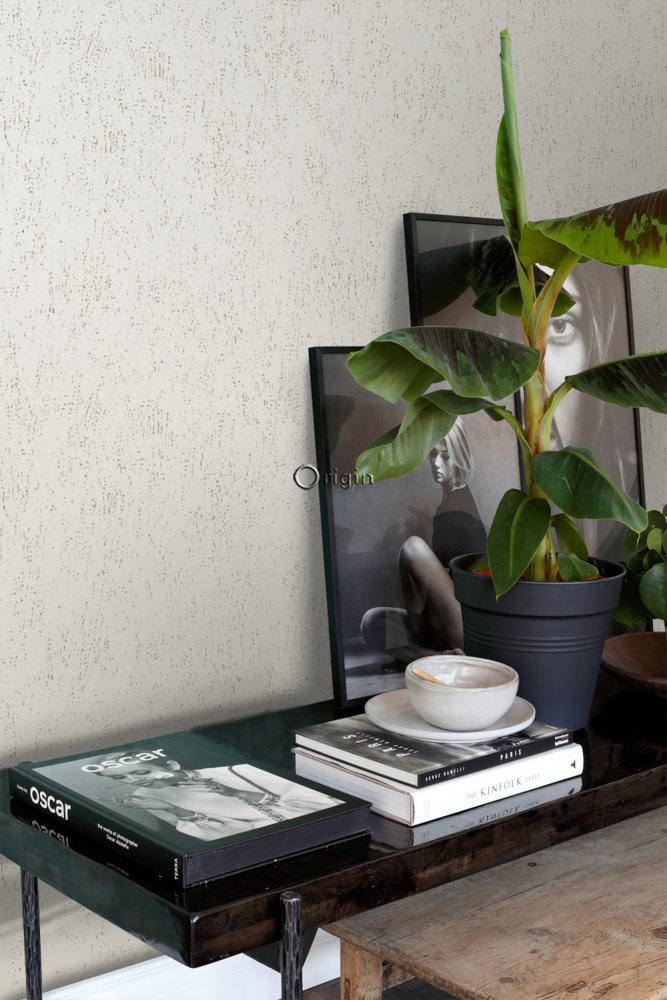 Metallic-Vliestapete, Vintage Metalldesign 347612, Matières - Metal, Origin