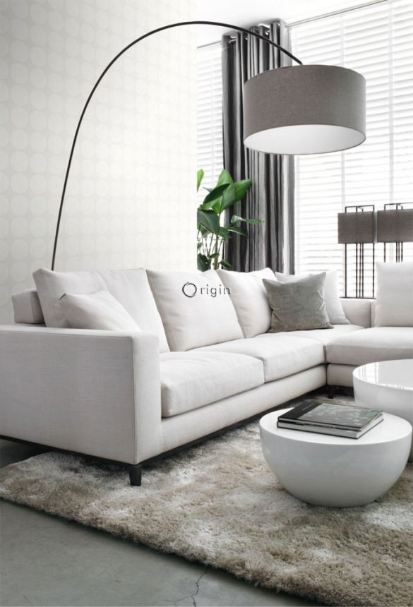 Vliestapete, matte Punkte auf metallischem Hintergrund 347606, Matières - Metal, Origin