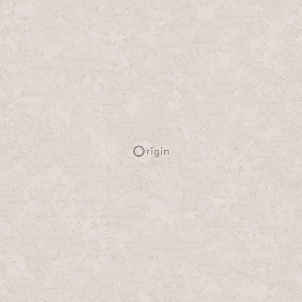 Grau-beige Vliestapete mit feinem Metallic-Glanz 345942, Matières - Metal, Origin