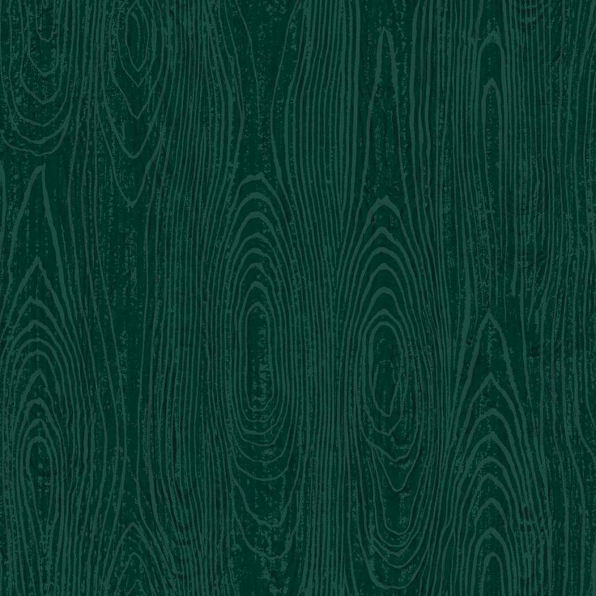 Grüne Metallic-Tapete in Holzoptik, 347557, Matières - Wood, Origin