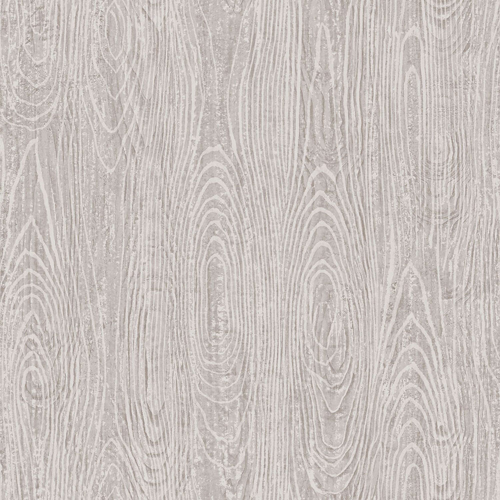 Metallic-Tapete in silber-graubeiger Holzoptik, 347555, Matières - Wood, Origin