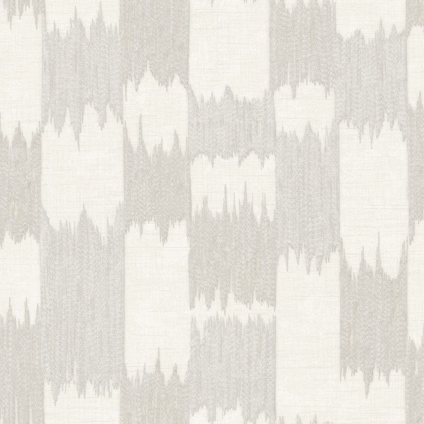 Abstrakte Tapete, Grau-Silber, Weiß, Streifen, RE521031, Renaissance, Design ID