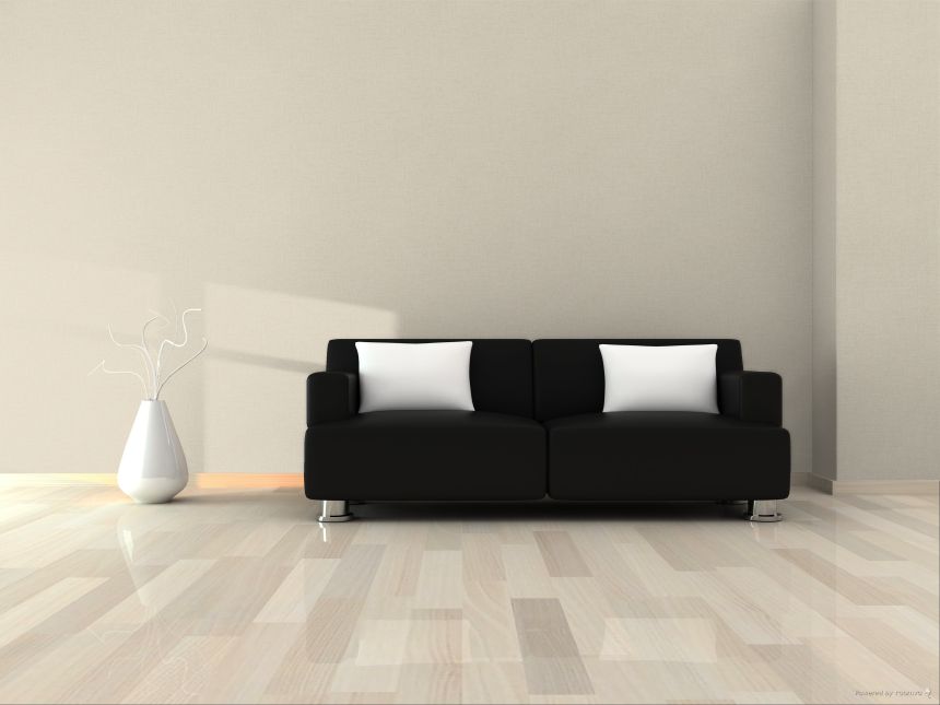 Tapete in melierter Stoffoptik, Beige, Gelb-Weiß, RE521042, Renaissance, Design ID