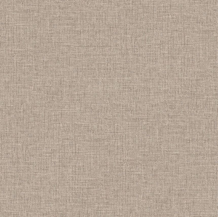 Tapete in melierter Stoffoptik, Braun, Grau-Beige, RE521045, Renaissance, Design ID