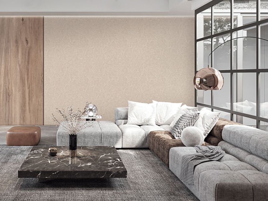 Tapete in Holzoptik, Beige, RE521103, Renaissance, Design ID