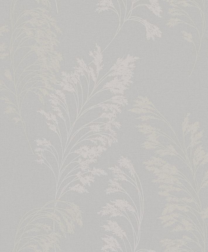 Vliestapete, grau, rosa-silber, Blüten, Blätter, S 82343, Bestseller Basic 1, Marburg