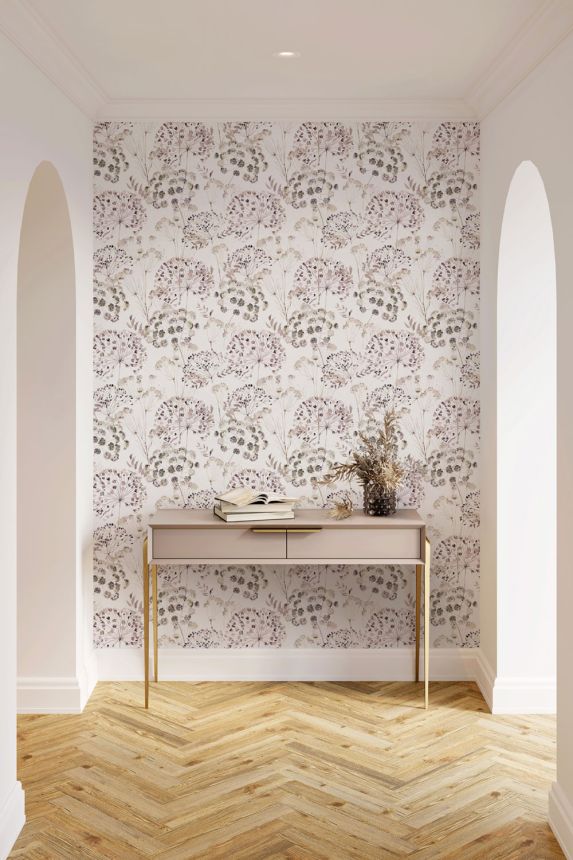 Vliestapete, rosa, Wiesenblumen, S 35638, Wohndesign 2026, Marburg