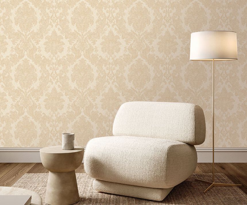 Vlies-Tapete im Schlossstil, beige (Taupe), Z40036, Tradizione Italiana 3, Zambaiti Parati