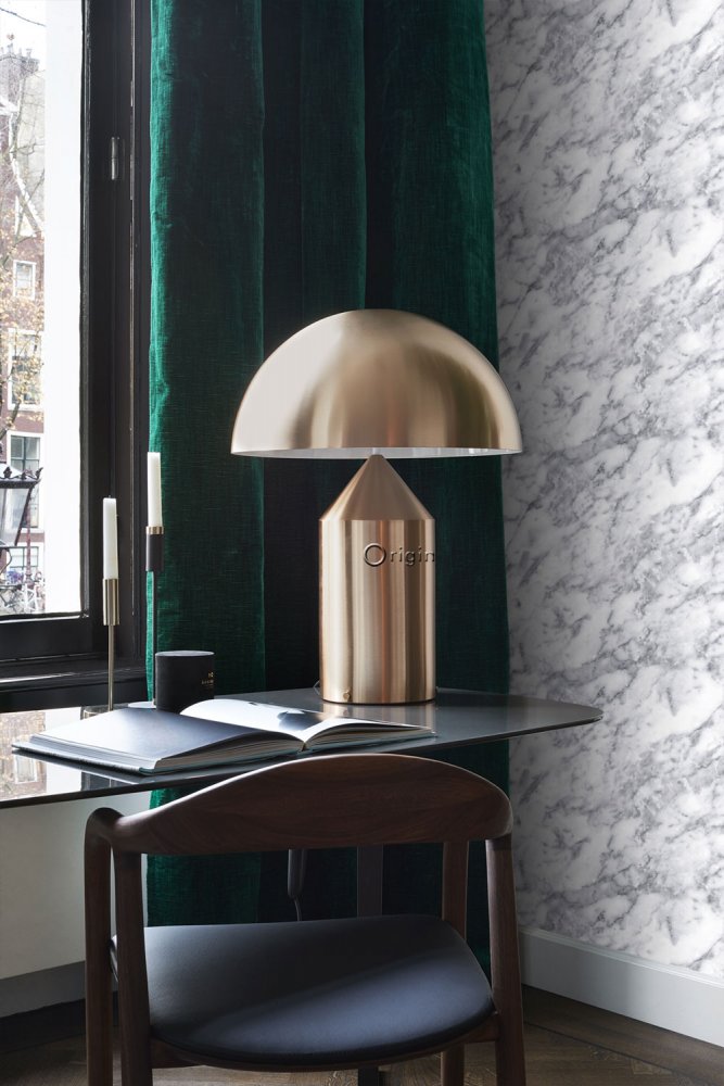 Metallic-Vliestapete für die Wand, Marmorimitat 347388, Matières - Stone, Origin