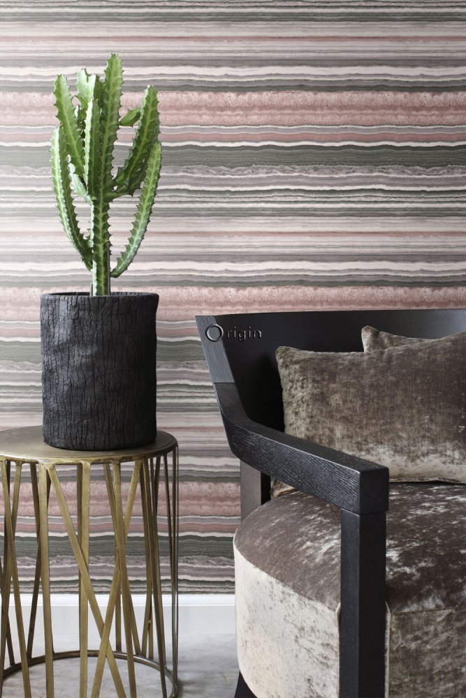 Braungrau marmorierte Vliestapete 337237, Matières - Stone, Origin