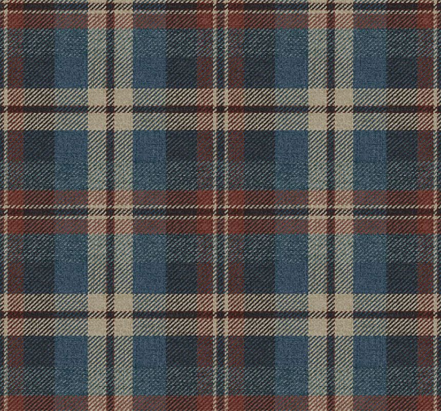 Tapete „Dundee“, rot, beige, CA10101, Carl Robinson Edition 24 „The Highlands“