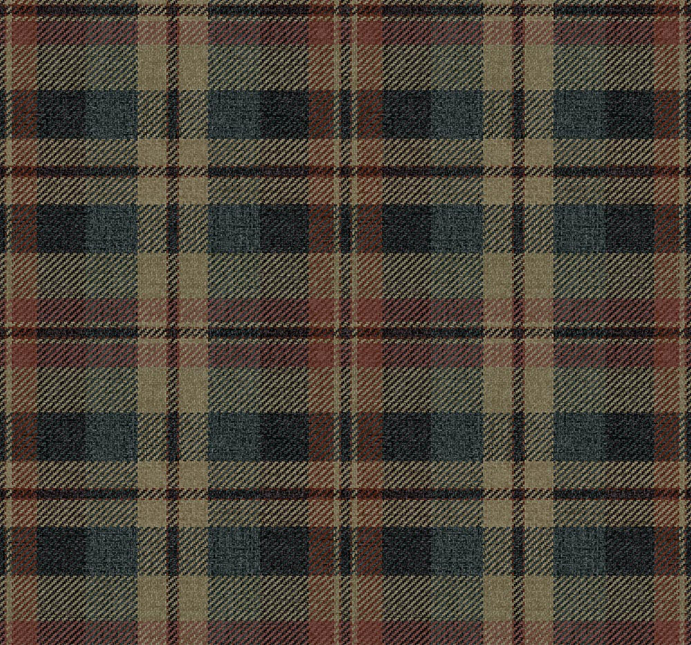 Tapete „Dundee“, blau, beige, CA10111, Carl Robinson Edition 24 „The Highlands“