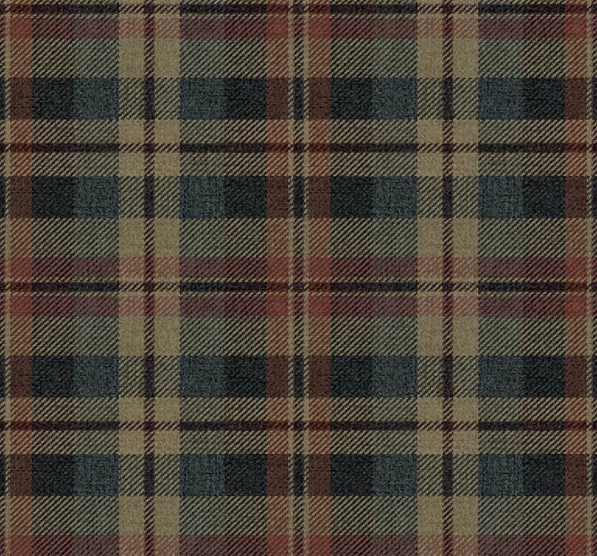 Tapete „Dundee“, blau, beige, CA10111, Carl Robinson Edition 24 „The Highlands“