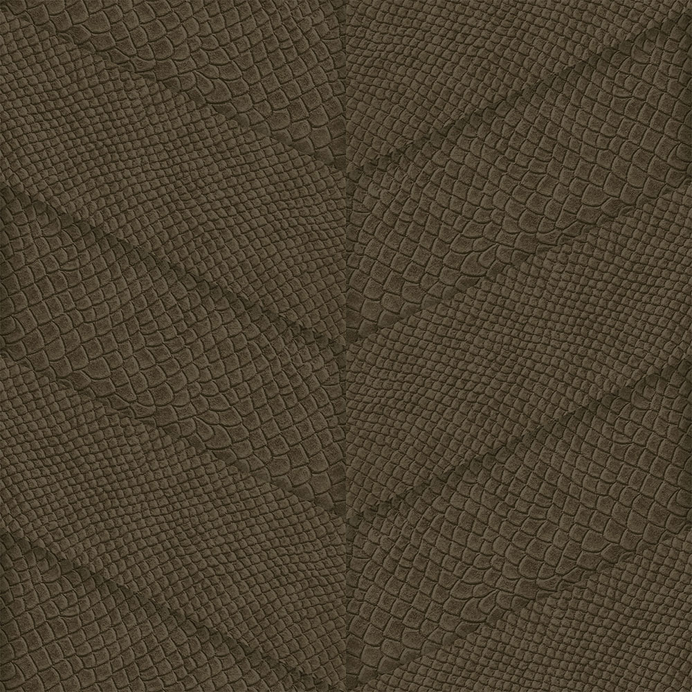 Vliestapete braun, Parkett-Ledermuster 347794, Luxury Skins, Origin