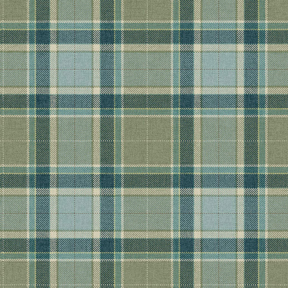 Tapete „Stirling“, blau, grün, CA10402, Carl Robinson Edition 24 „The Highlands“