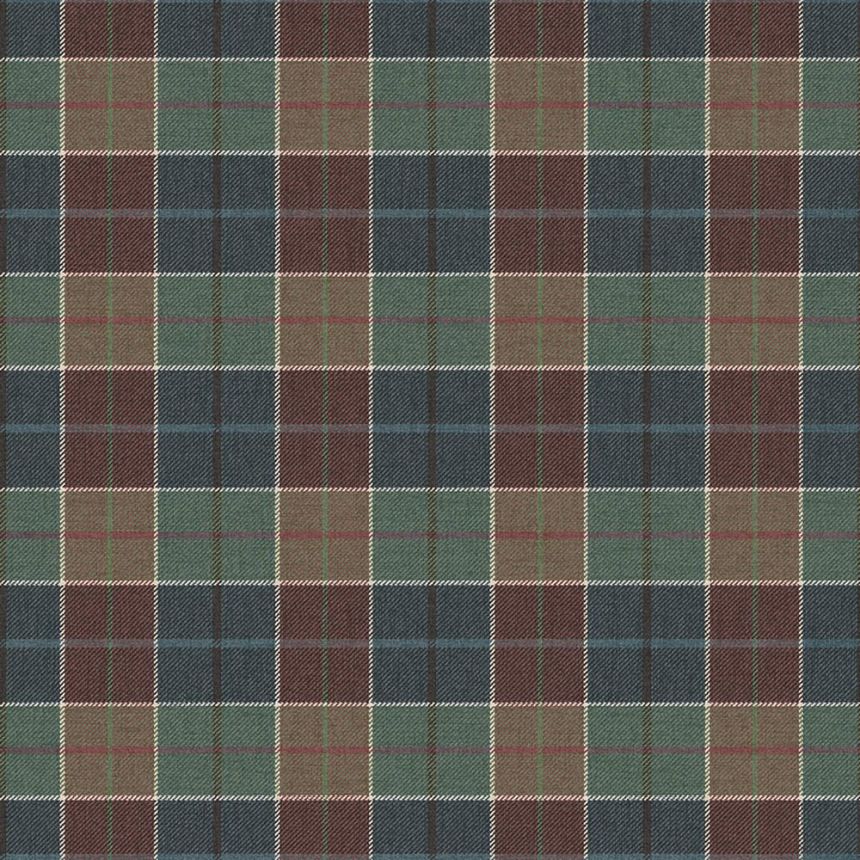 Tapete „Melrose“, blau-cremefarben, CA10501, Carl Robinson Edition 24 „The Highlands“