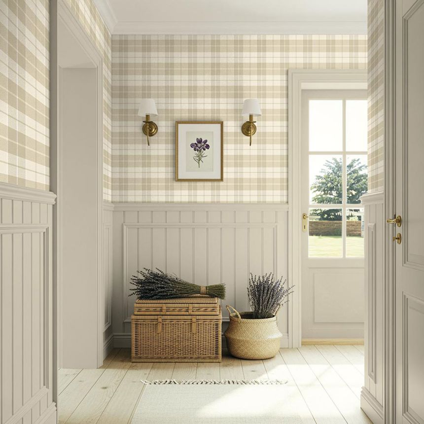Tapete „Melrose“, creme-beige, CA10507, Carl Robinson Edition 24 „The Highlands“