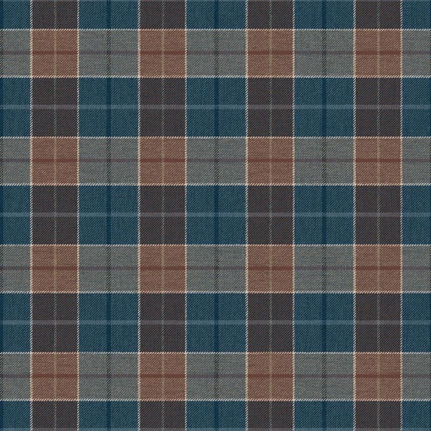 Tapete „Melrose“, blau-braun, CA10512, Carl Robinson Edition 24 „The Highlands“