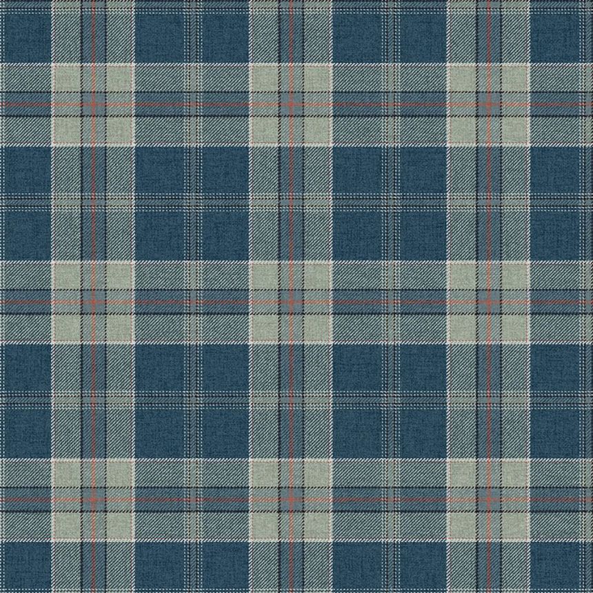 Tapete „Inveraray“, blau, grau-grün, CA10902, Carl Robinson Edition 24 „The Highlands“
