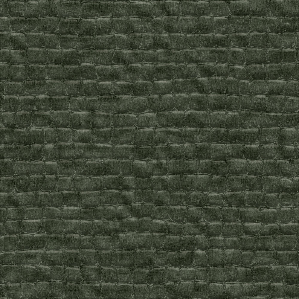 Grüne Vliestapete, Krokodillederimitat 347781, Luxury Skins, Origin