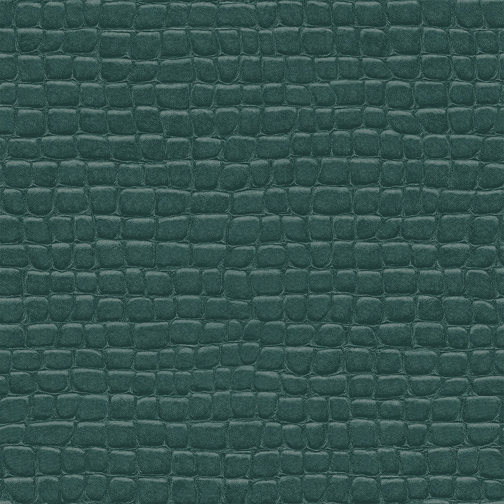 Grüne Vliestapete, Krokodillederimitat 347780, Luxury Skins, Origin