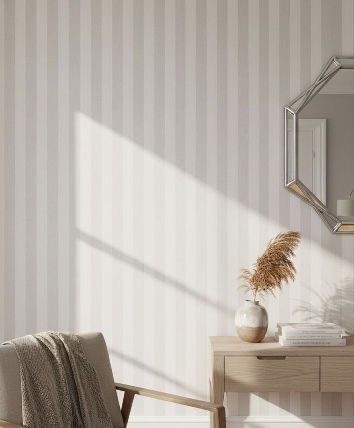 Streifentapete, creme-beige, 82582, Pia, Novamur