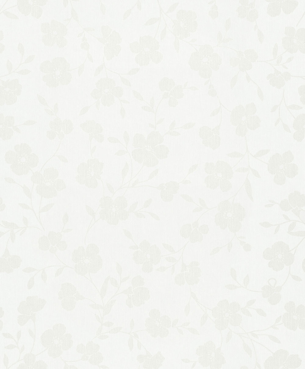 Blumentapete, weiß-cremefarben, 82584, Pia, Novamur