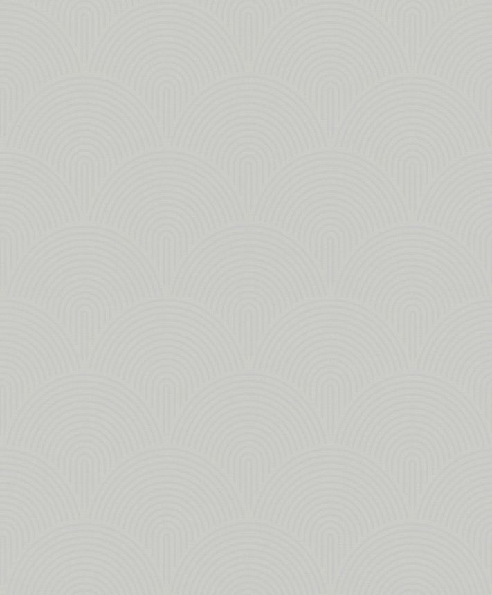 3D-Geometrietapete, grau, 82594, Pia, Novamur