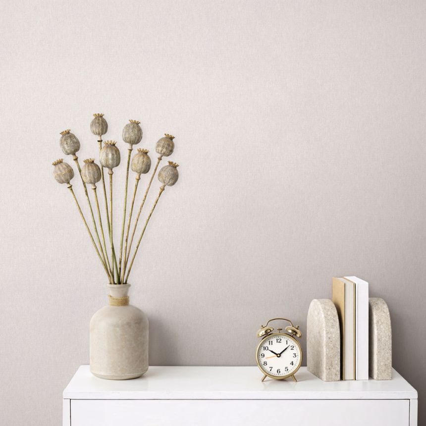 Tapete mit Stoffstruktur, beige, 82602, Pia, Novamur