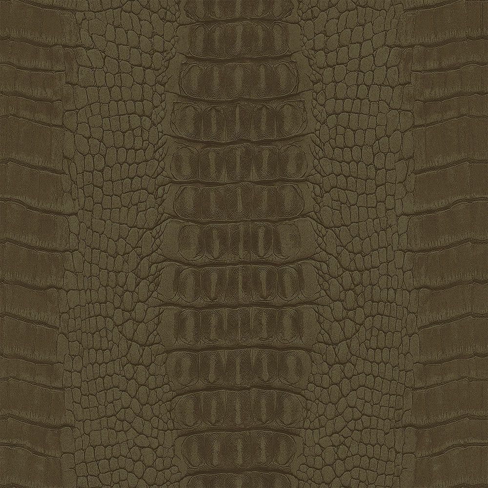 Vliestapete braun, Krokodillederimitat 347775, Luxury Skins, Origin