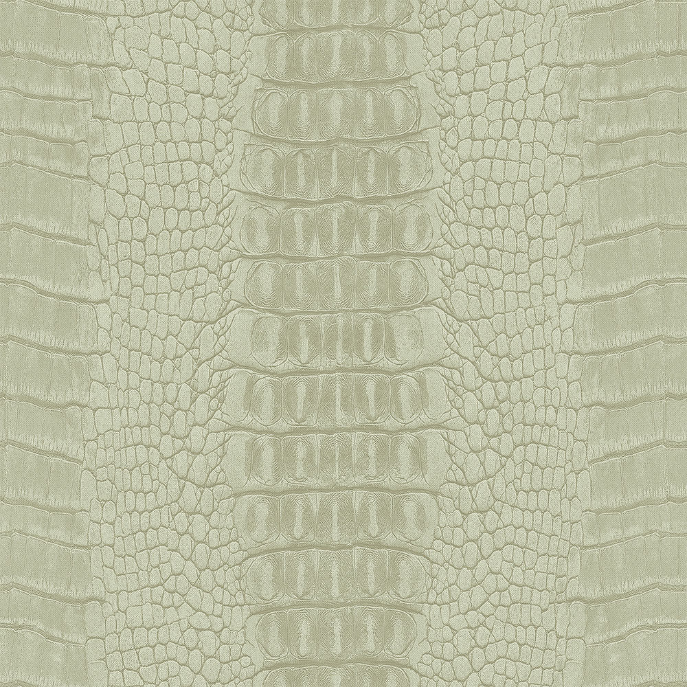 Beige Vliestapete, Krokodillederimitat 347771, Luxury Skins, Origin