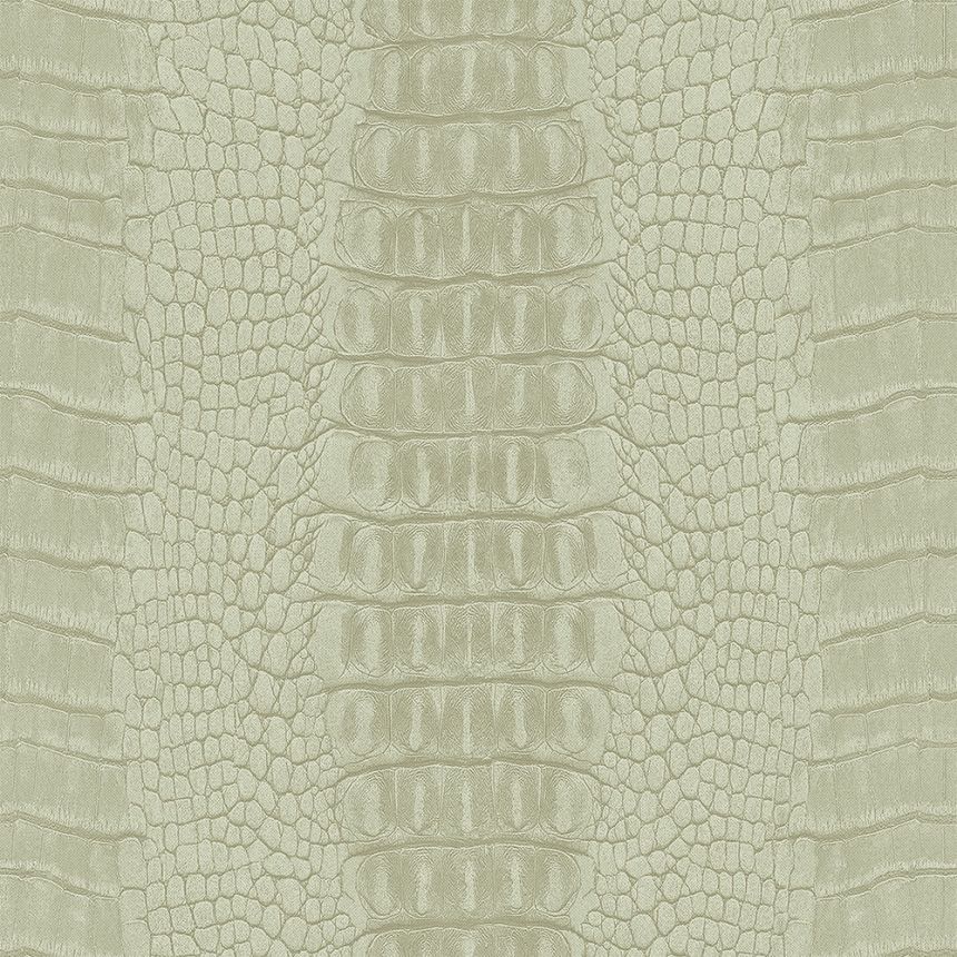 Beige Vliestapete, Krokodillederimitat 347771, Luxury Skins, Origin