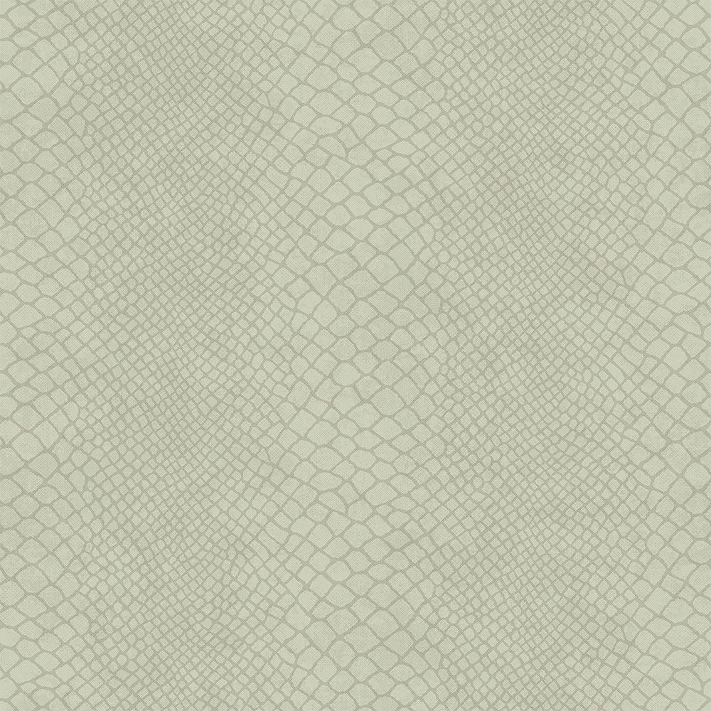 Blaugrüne Vliestapete für die Wand, Schlangenhaut-Imitat 347767, Luxury Skins, Origin