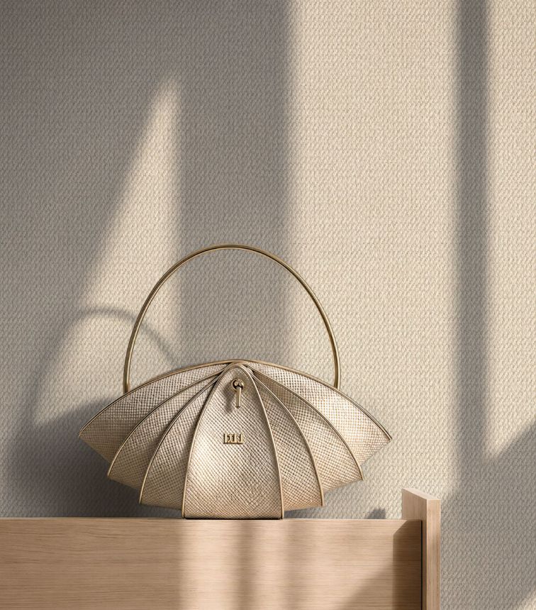 Tapete in Stoffoptik, beige, cremefarben, 37016, Camargue, Marburg