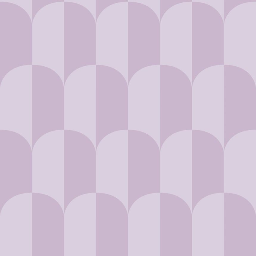 Tapete mit Art-Déco-Muster, violett, 139987, Color Pop, Esta Home