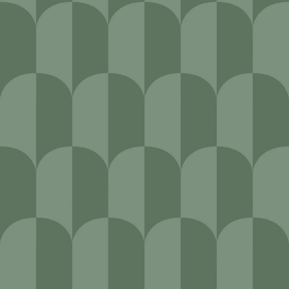Tapete mit Art-Déco-Muster, grün, 139989, Color Pop, Esta Home