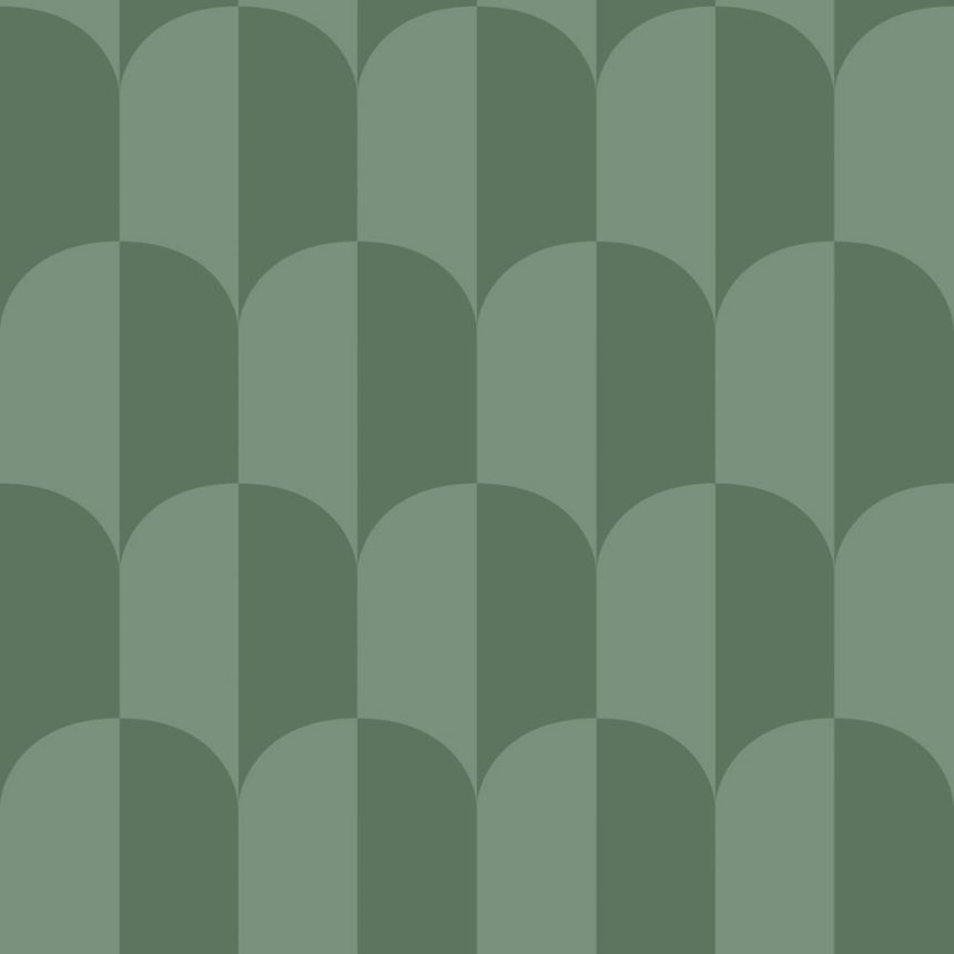 Tapete mit Art-Déco-Muster, grün, 139989, Color Pop, Esta Home