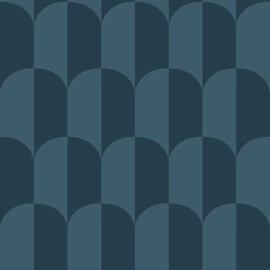 Tapete mit Art-Déco-Muster, blau, 139990, Color Pop, Esta Home