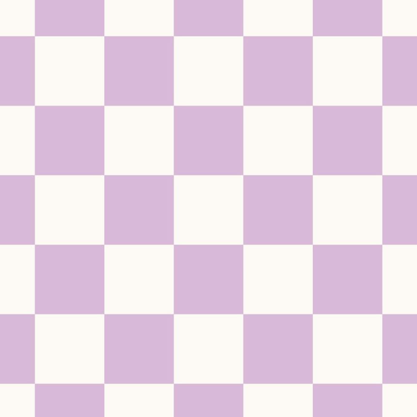 Tapete mit Schachbrettmuster, violett, weiß, 139997, Color Pop, Esta Home